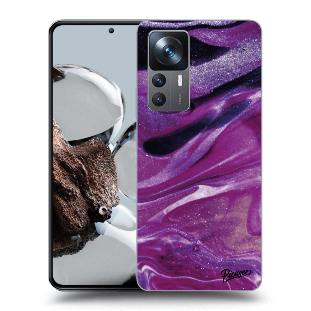 Picasee ULTIMATE CASE pentru Xiaomi 12T Pro - Purple glitter