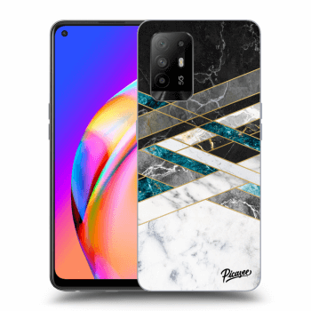 Husă pentru OPPO A94 5G - Black & White geometry