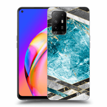 Husă pentru OPPO A94 5G - Blue geometry