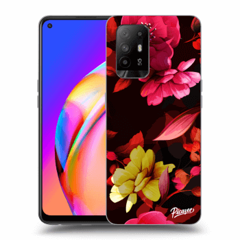 Picasee husă neagră din silicon pentru OPPO A94 5G - Dark Peonny