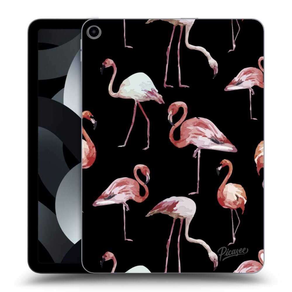 Picasee husă neagră din silicon pentru Apple iPad 10,9" 2022 (10.generace) - Flamingos