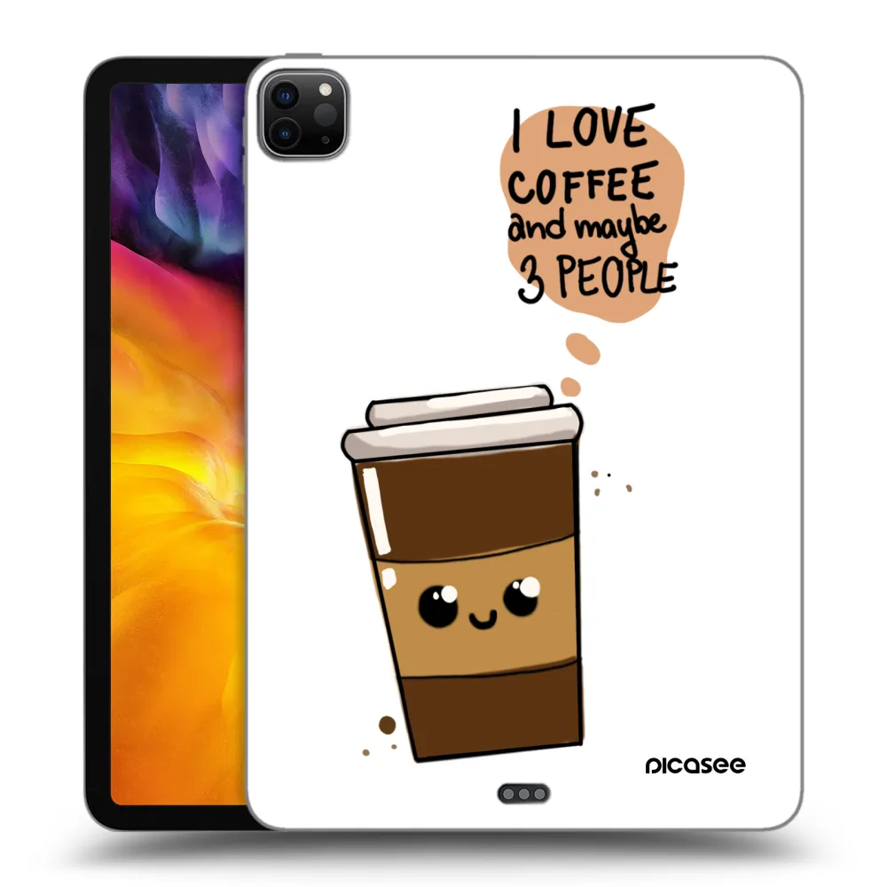 Picasee husă neagră din silicon pentru Apple iPad Pro 11" 2022 M2 (4.generace) - Cute coffee