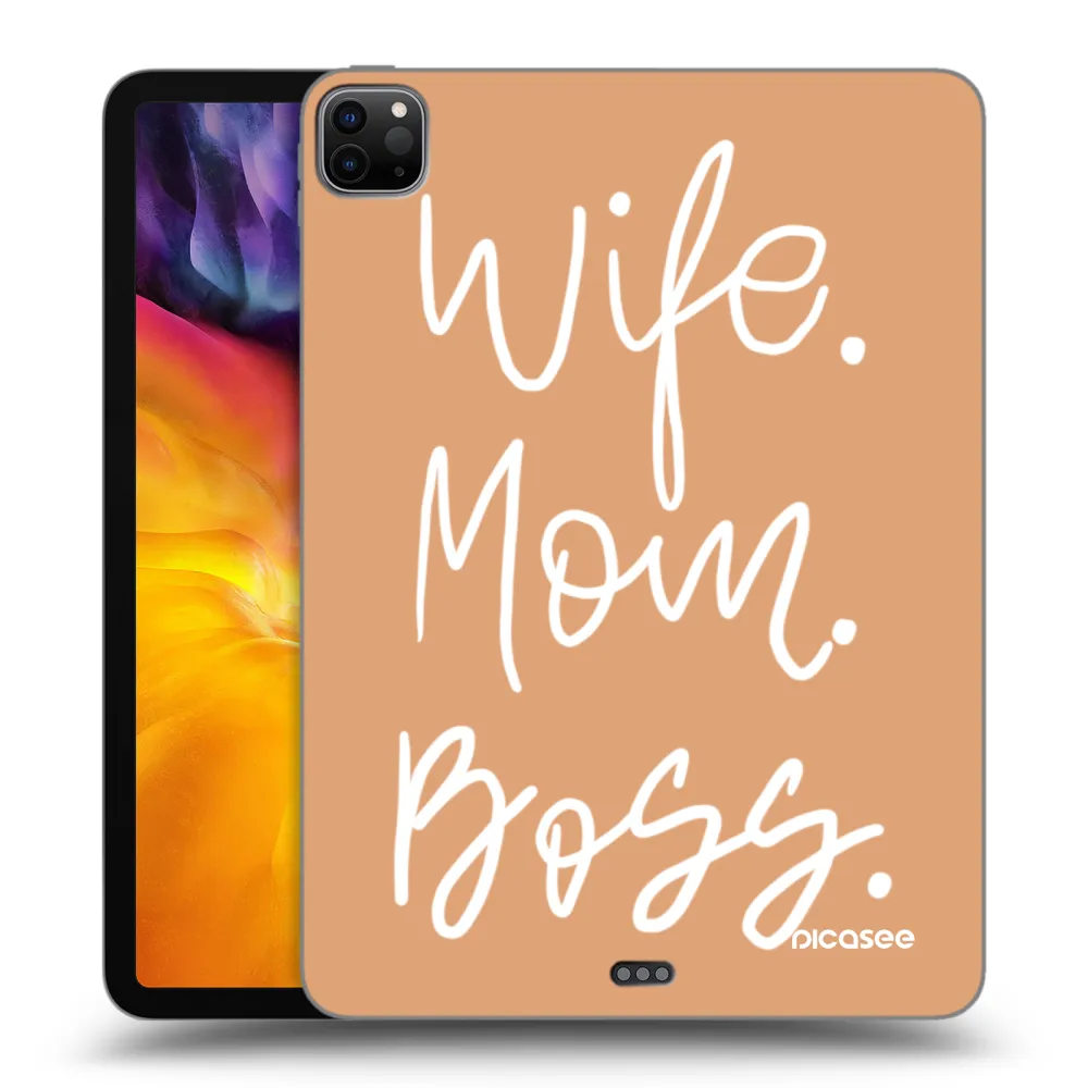 Picasee husă neagră din silicon pentru Apple iPad Pro 11" 2022 M2 (4.generace) - Boss Mama