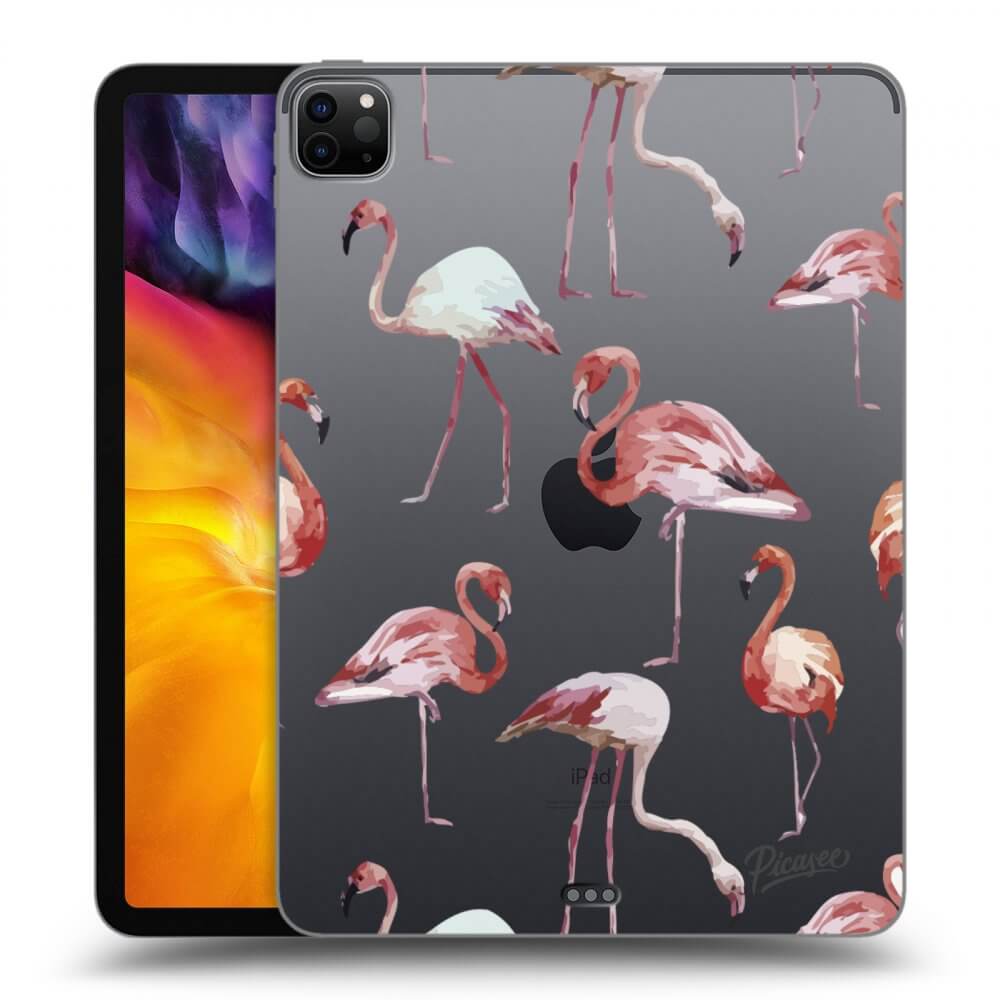 Picasee husă transparentă din silicon pentru Apple iPad Pro 11" 2022 M2 (4.generace) - Flamingos