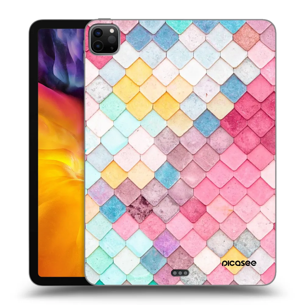 Picasee husă neagră din silicon pentru Apple iPad Pro 11" 2022 M2 (4.generace) - Colorful roof