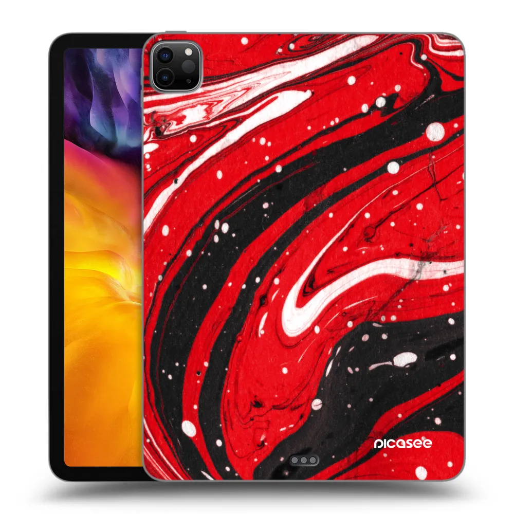 Picasee husă neagră din silicon pentru Apple iPad Pro 11" 2022 M2 (4.generace) - Red black