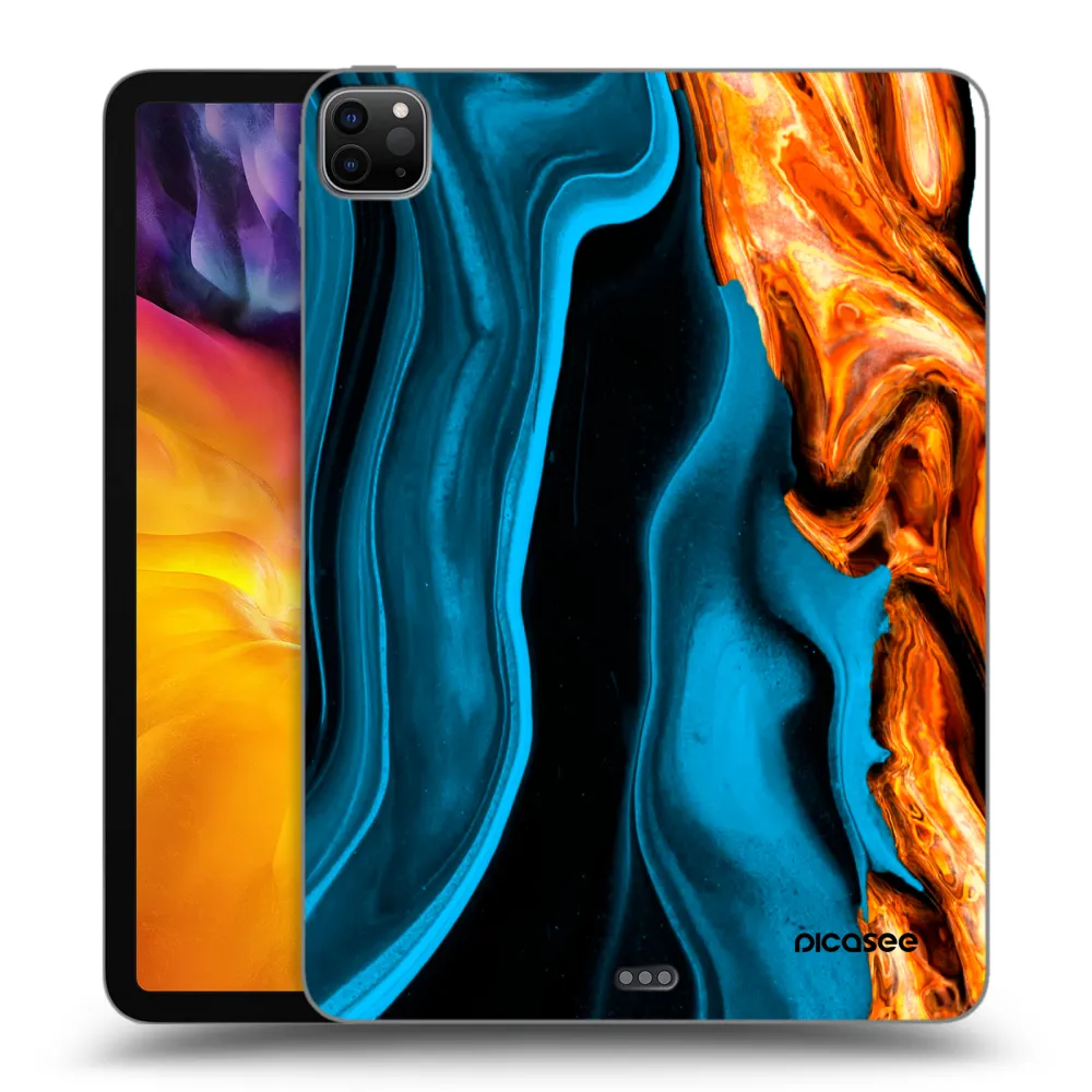 Picasee husă neagră din silicon pentru Apple iPad Pro 11" 2022 M2 (4.generace) - Gold blue