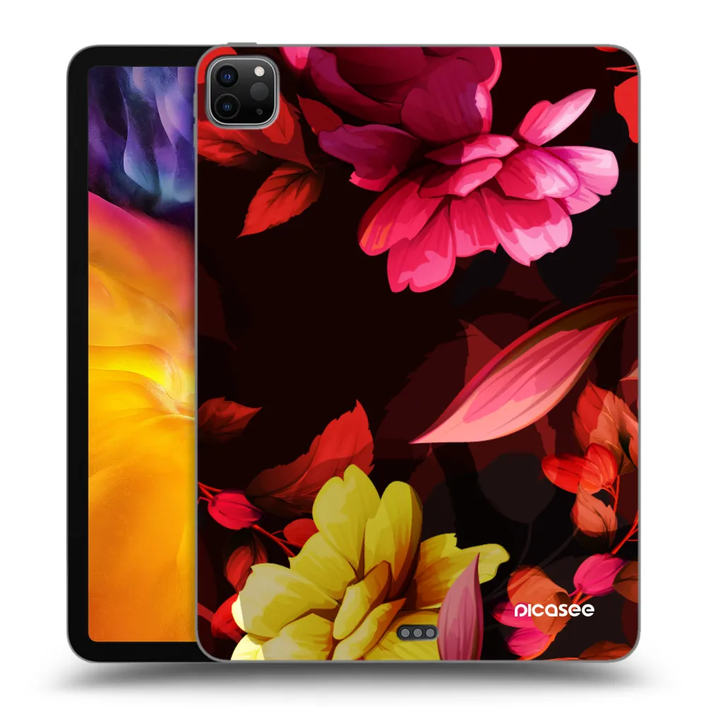 Picasee husă neagră din silicon pentru Apple iPad Pro 11" 2022 M2 (4.generace) - Dark Peonny