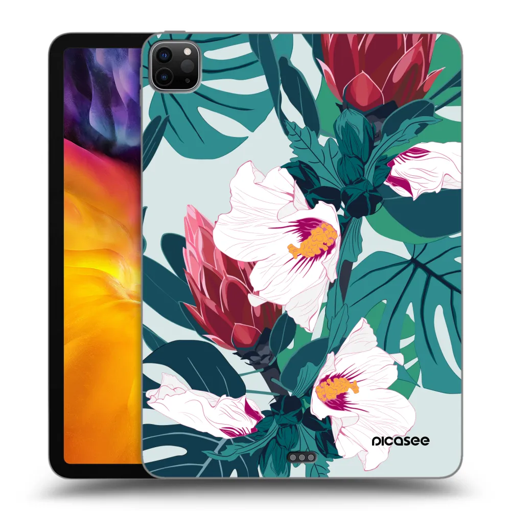 Picasee husă neagră din silicon pentru Apple iPad Pro 11" 2022 M2 (4.generace) - Rhododendron