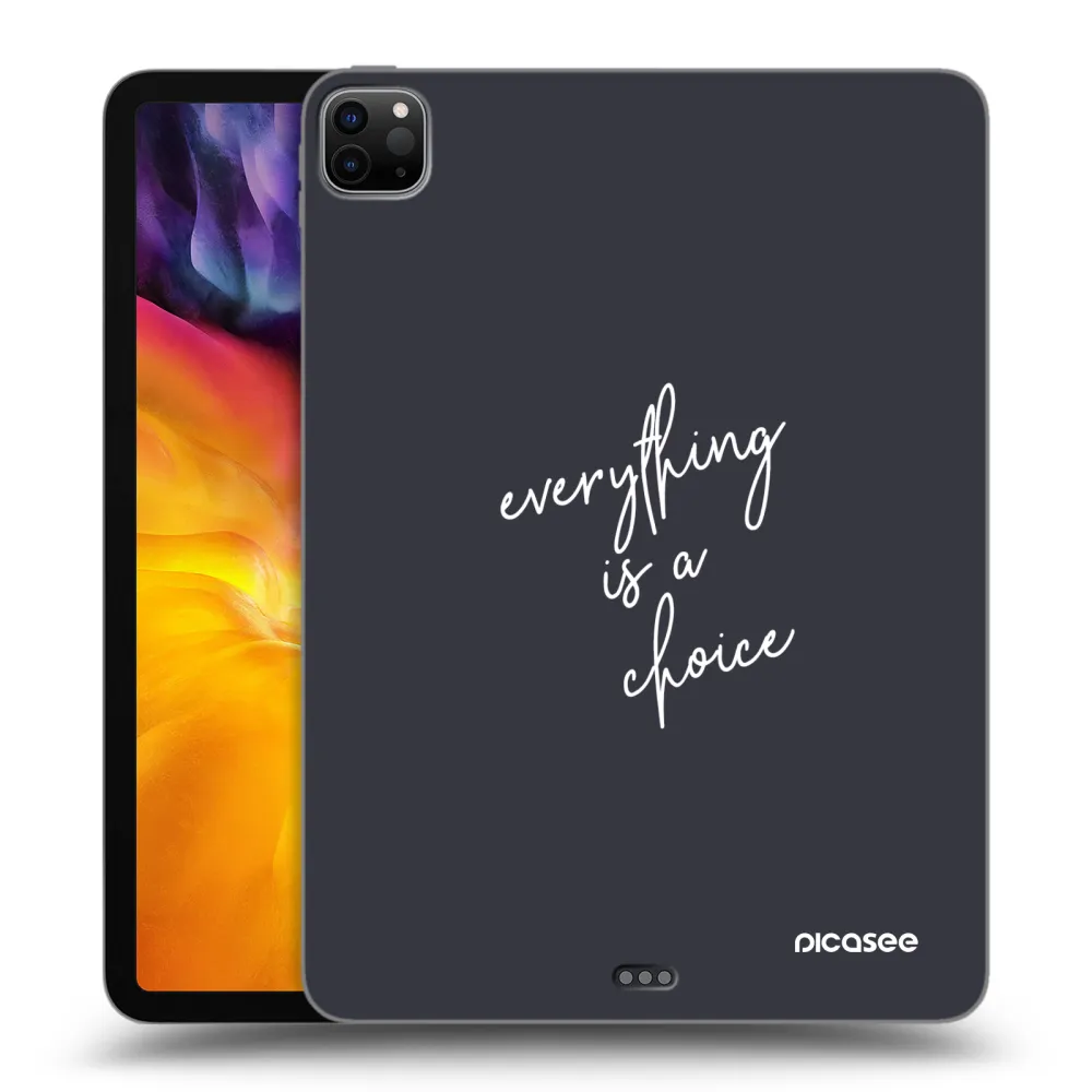 Picasee husă neagră din silicon pentru Apple iPad Pro 11" 2022 M2 (4.generace) - Everything is a choice