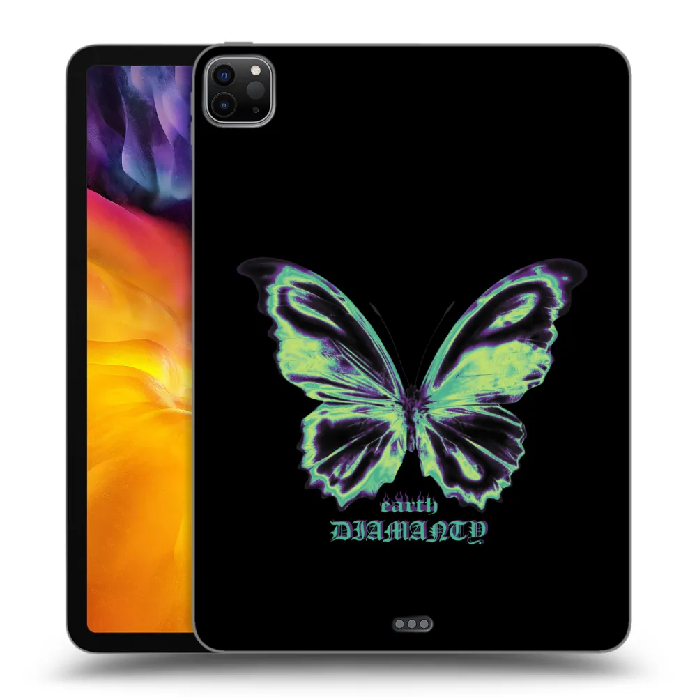 Picasee husă neagră din silicon pentru Apple iPad Pro 11" 2022 M2 (4.generace) - Diamanty Blue