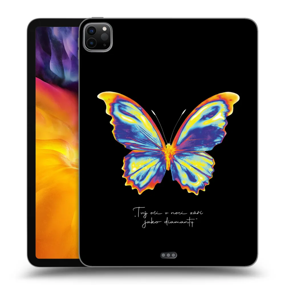 Picasee husă neagră din silicon pentru Apple iPad Pro 11" 2022 M2 (4.generace) - Diamanty Black