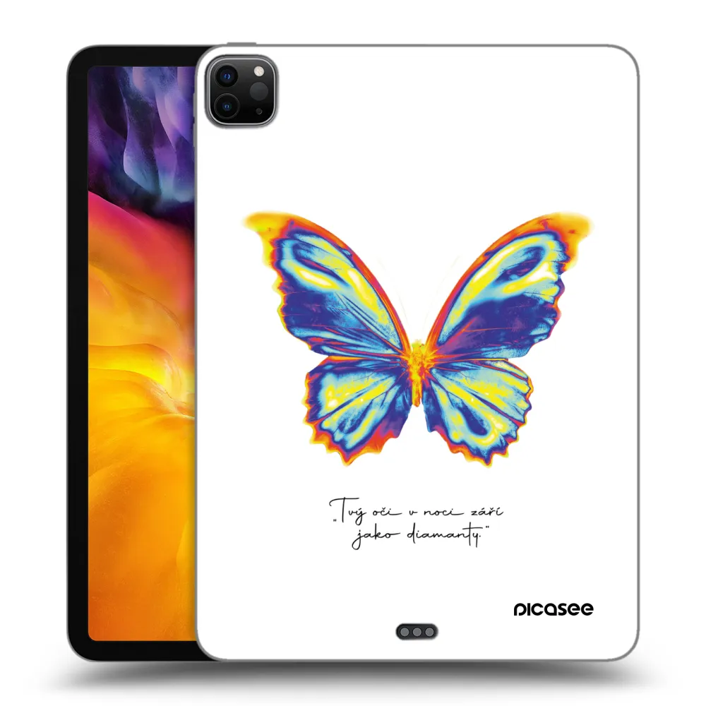 Picasee husă neagră din silicon pentru Apple iPad Pro 11" 2022 M2 (4.generace) - Diamanty White