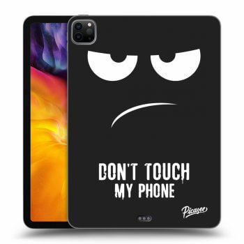 Picasee husă neagră din silicon pentru Apple iPad Pro 11" 2022 M2 (4.generace) - Don't Touch My Phone