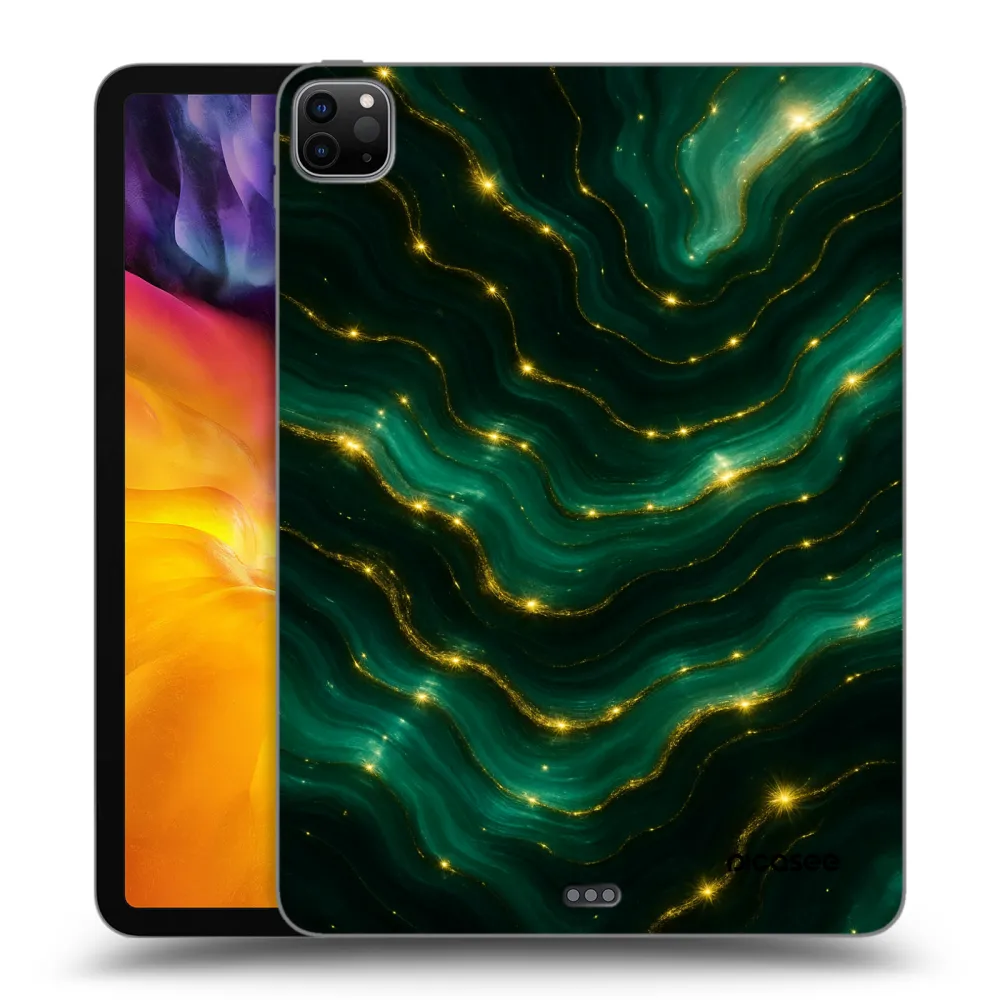 Picasee husă neagră din silicon pentru Apple iPad Pro 11" 2022 M2 (4.generace) - Emerald
