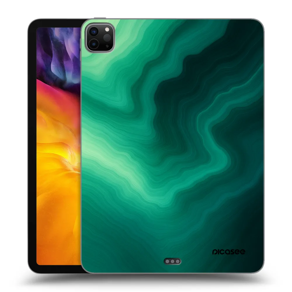 Picasee husă neagră din silicon pentru Apple iPad Pro 11" 2022 M2 (4.generace) - Malachite