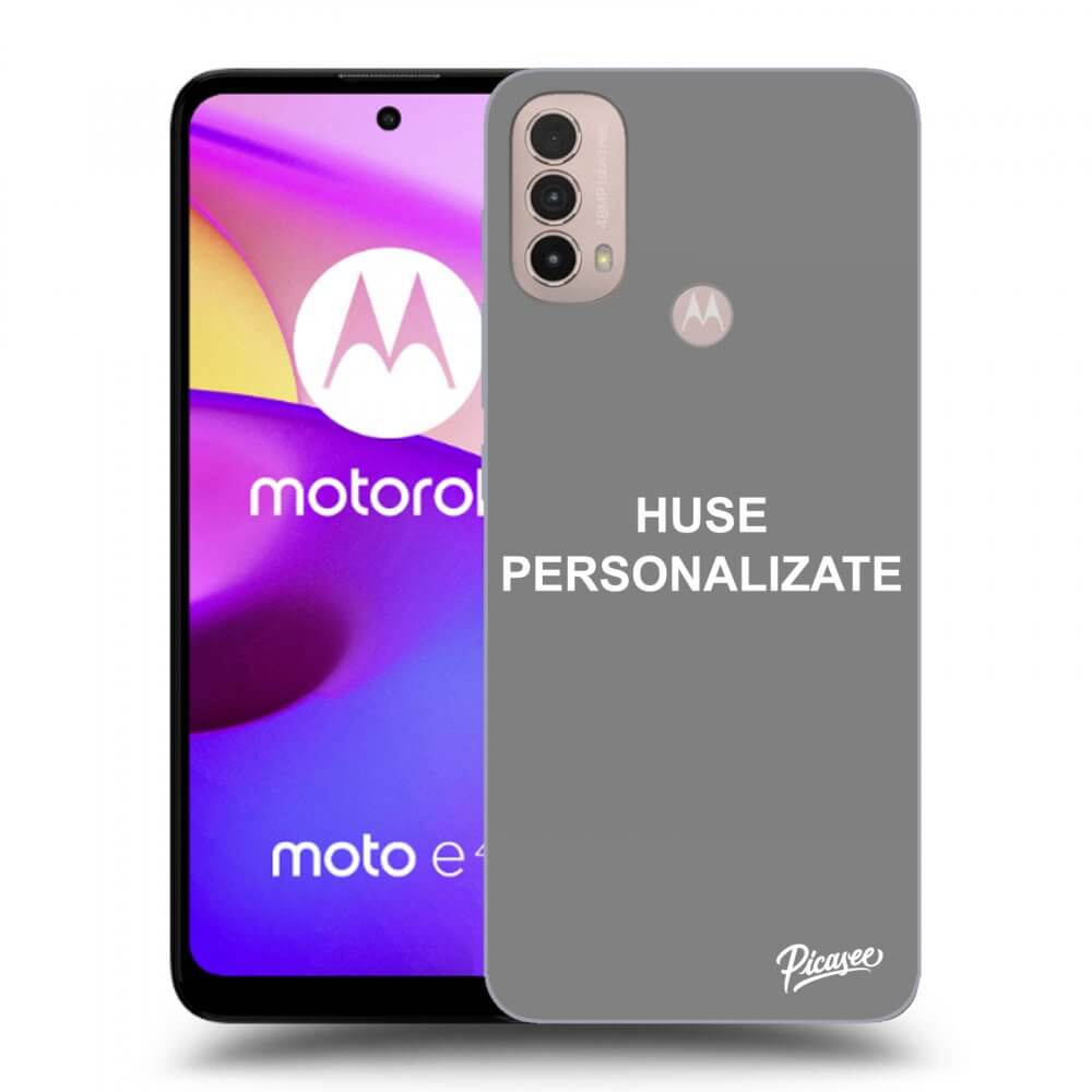 Picasee husă neagră din silicon pentru Motorola Moto E40 - Huse personalizate