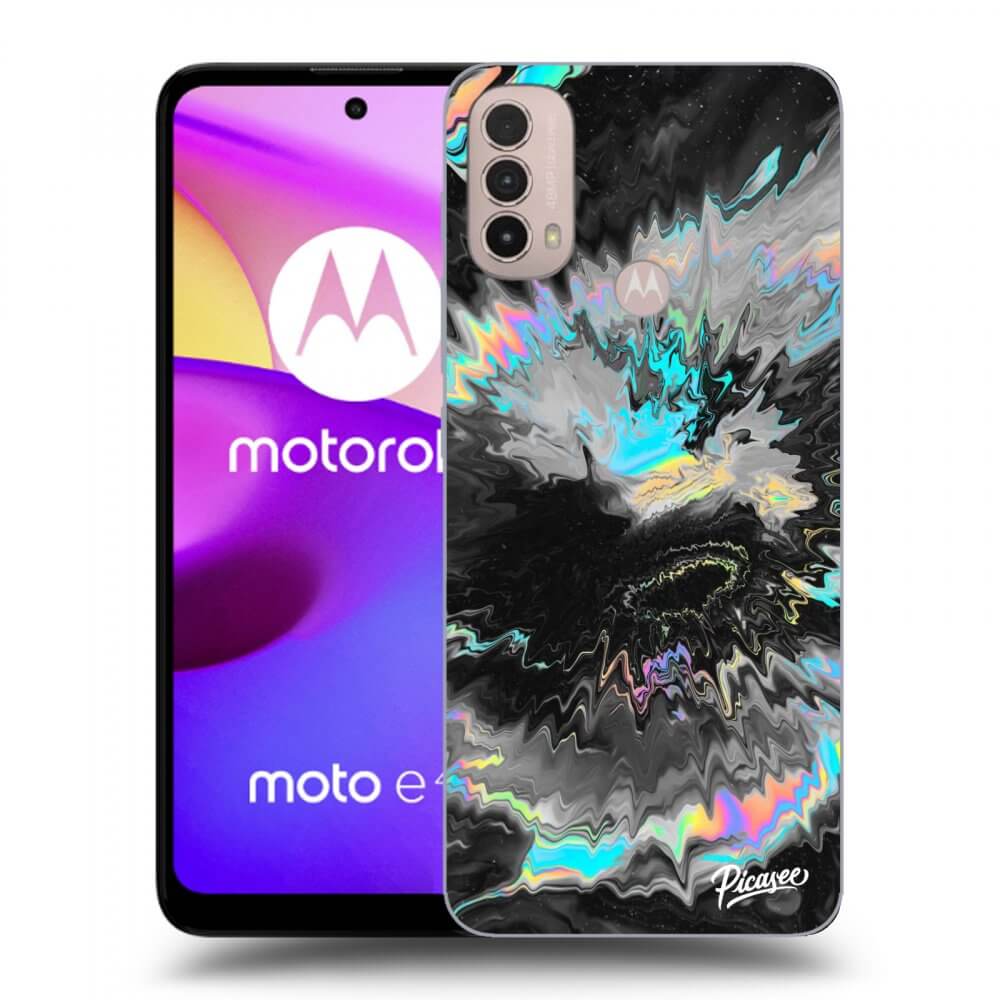 Picasee husă neagră din silicon pentru Motorola Moto E40 - Magnetic
