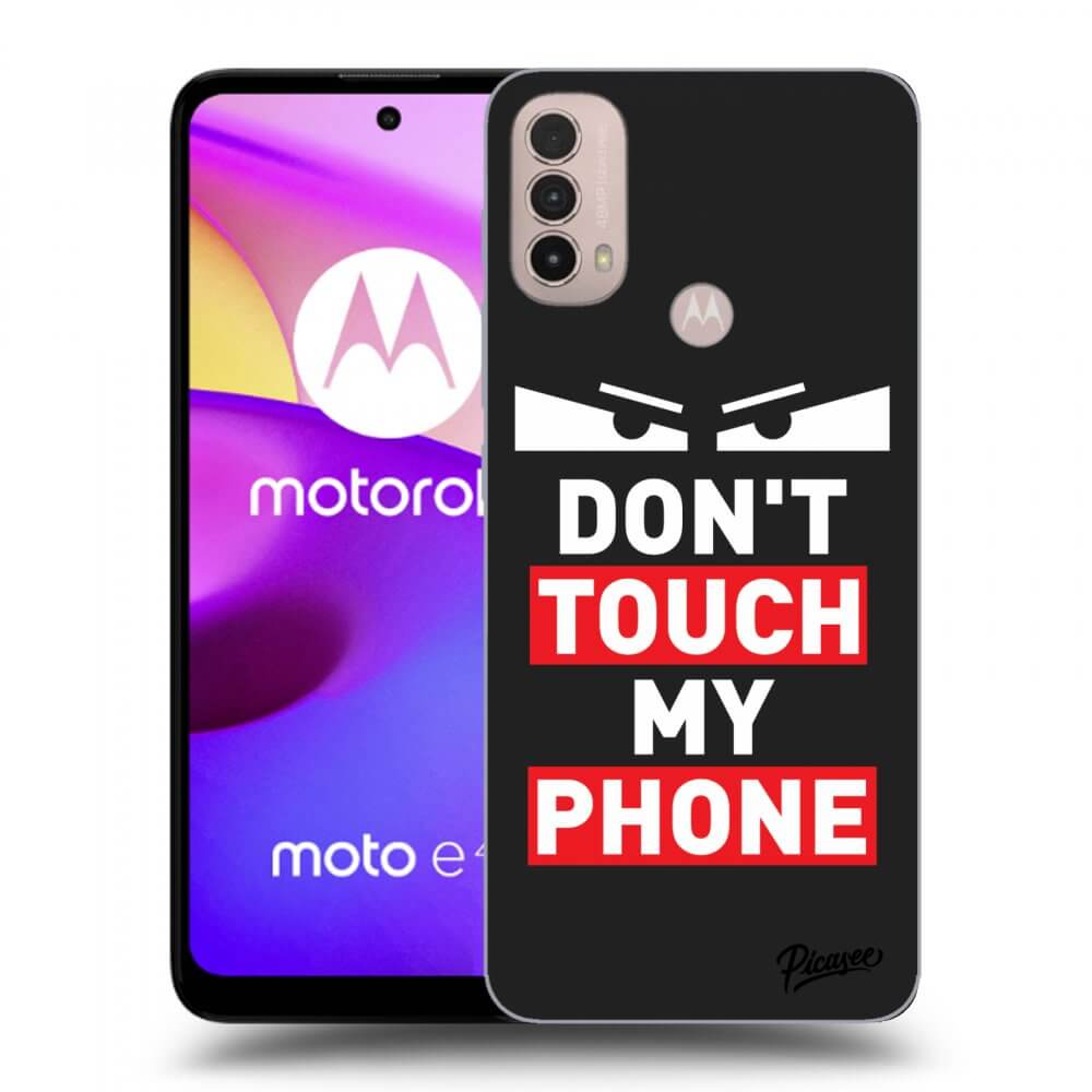 Picasee husă neagră din silicon pentru Motorola Moto E40 - Shadow Eye - Transparent