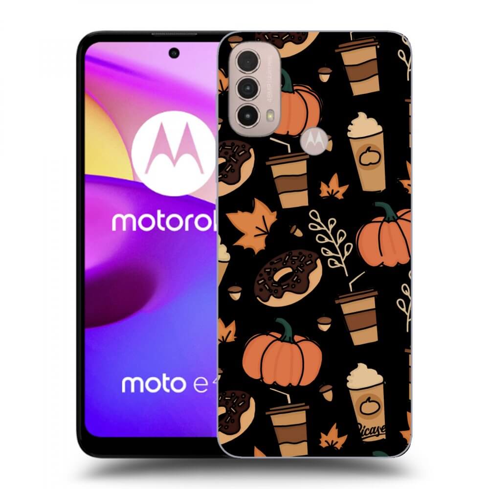 Picasee husă neagră din silicon pentru Motorola Moto E40 - Fallovers