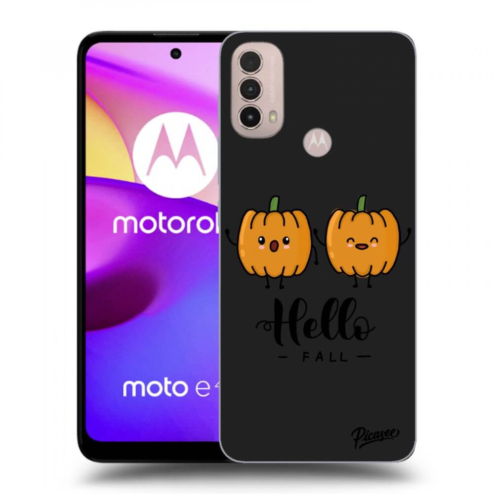 Picasee husă neagră din silicon pentru Motorola Moto E40 - Hallo Fall