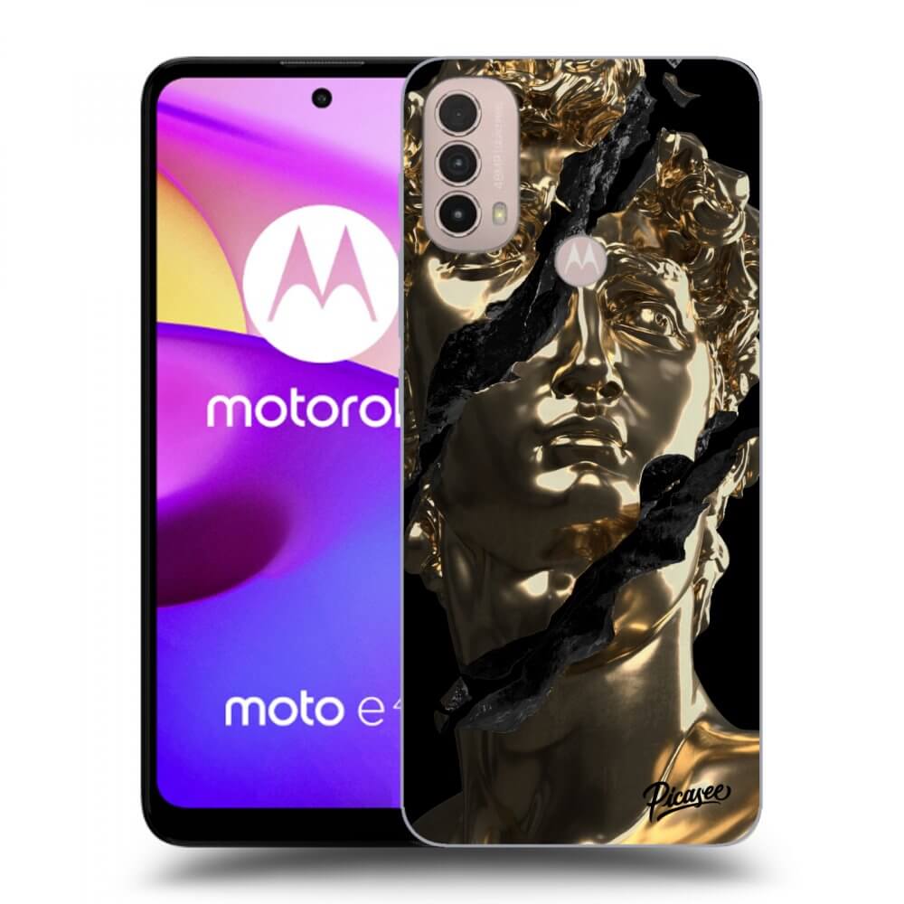 Picasee husă neagră din silicon pentru Motorola Moto E40 - Golder