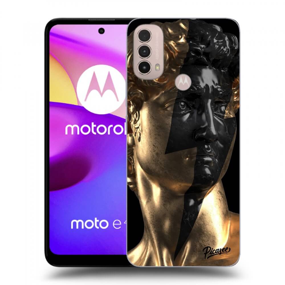 Picasee husă neagră din silicon pentru Motorola Moto E40 - Wildfire - Gold