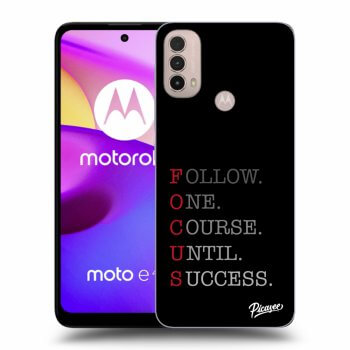 Picasee husă neagră din silicon pentru Motorola Moto E40 - Focus
