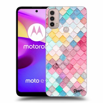 Husă pentru Motorola Moto E40 - Colorful roof