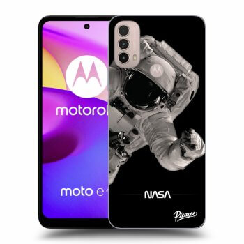 Picasee husă neagră din silicon pentru Motorola Moto E40 - Astronaut Big