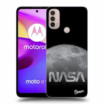 Picasee husă neagră din silicon pentru Motorola Moto E40 - Moon Cut