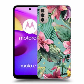 Picasee husă neagră din silicon pentru Motorola Moto E40 - Hawaii