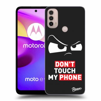 Picasee husă neagră din silicon pentru Motorola Moto E40 - Cloudy Eye - Transparent
