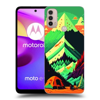 Picasee husă neagră din silicon pentru Motorola Moto E40 - Whistler