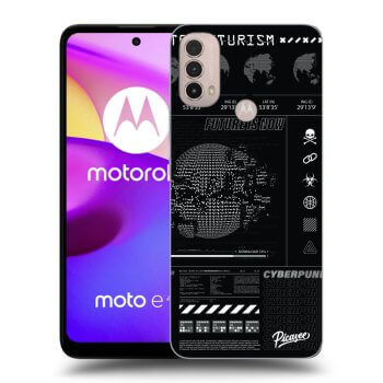 Picasee husă neagră din silicon pentru Motorola Moto E40 - FUTURE