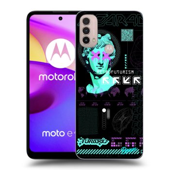 Picasee husă neagră din silicon pentru Motorola Moto E40 - RETRO