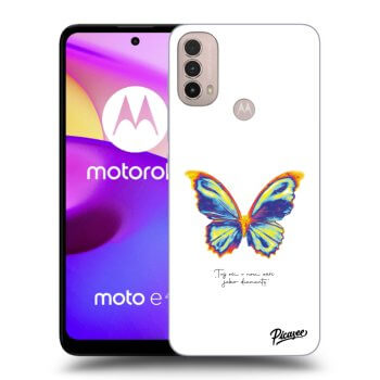 Husă pentru Motorola Moto E40 - Diamanty White