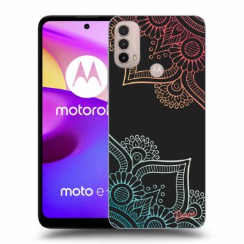 Husă pentru Motorola Moto E40 - Flowers pattern