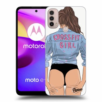 Picasee husă neagră din silicon pentru Motorola Moto E40 - Crossfit girl - nickynellow