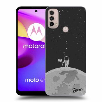Picasee husă neagră din silicon pentru Motorola Moto E40 - Astronaut