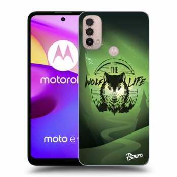 Picasee husă neagră din silicon pentru Motorola Moto E40 - Wolf life
