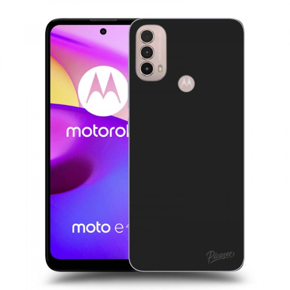 Picasee husă neagră din silicon pentru Motorola Moto E40 - Clear