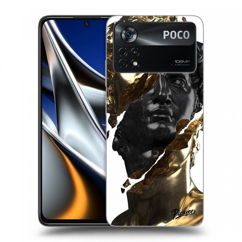 Picasee ULTIMATE CASE pentru Xiaomi Poco M4 Pro - Gold - Black