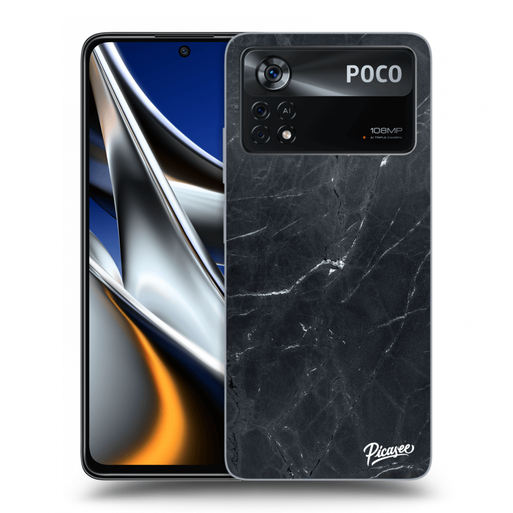 Picasee ULTIMATE CASE pentru Xiaomi Poco M4 Pro - Black marble