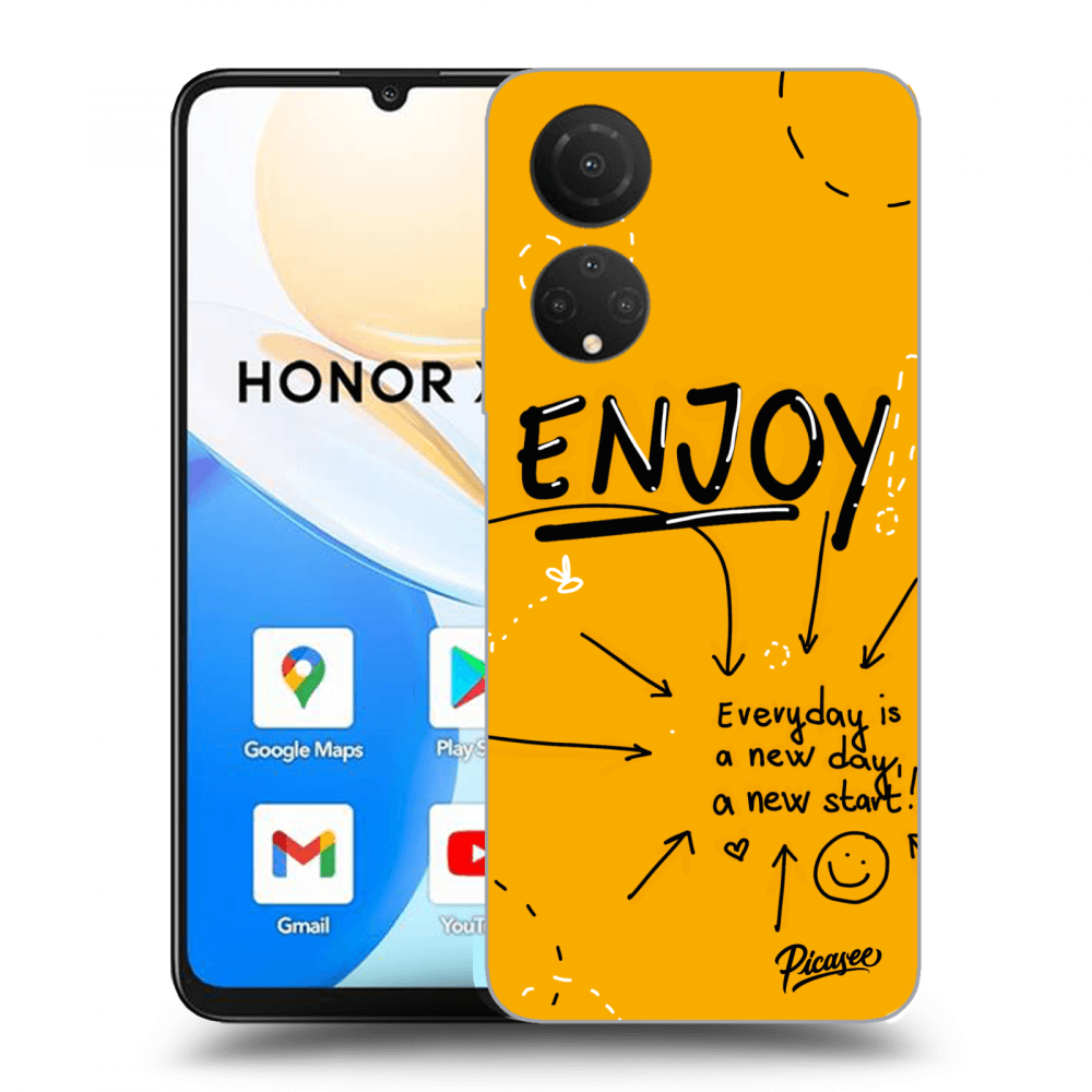 Picasee husă transparentă din silicon pentru Honor X7 - Enjoy