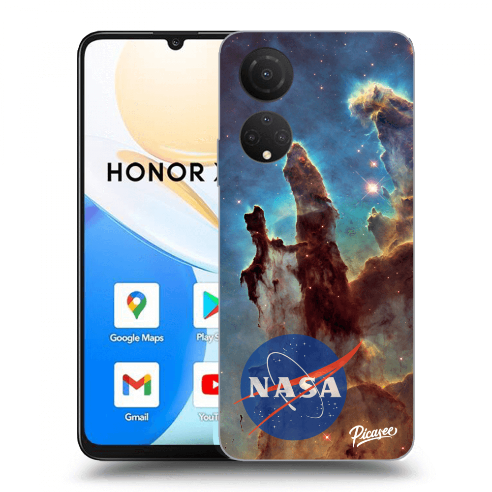 Picasee husă transparentă din silicon pentru Honor X7 - Eagle Nebula