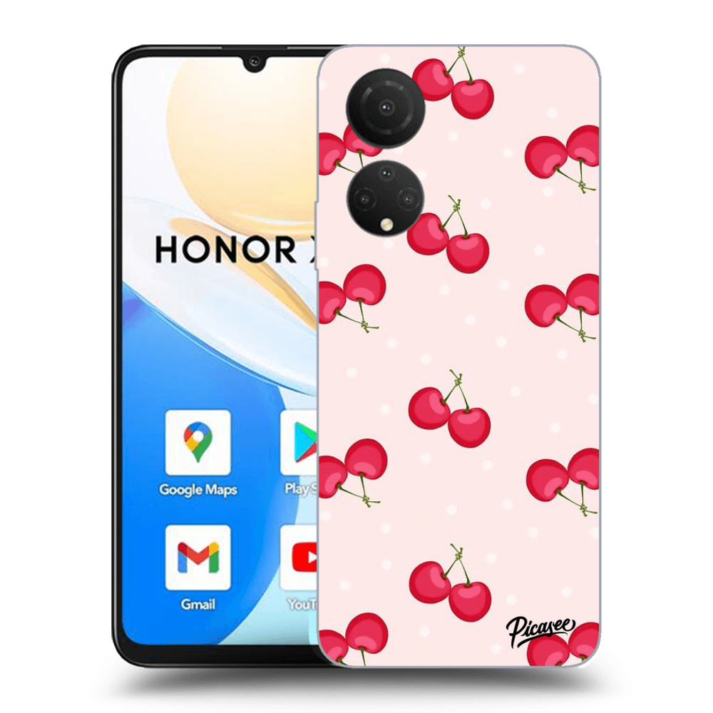 Picasee husă transparentă din silicon pentru Honor X7 - Cherries