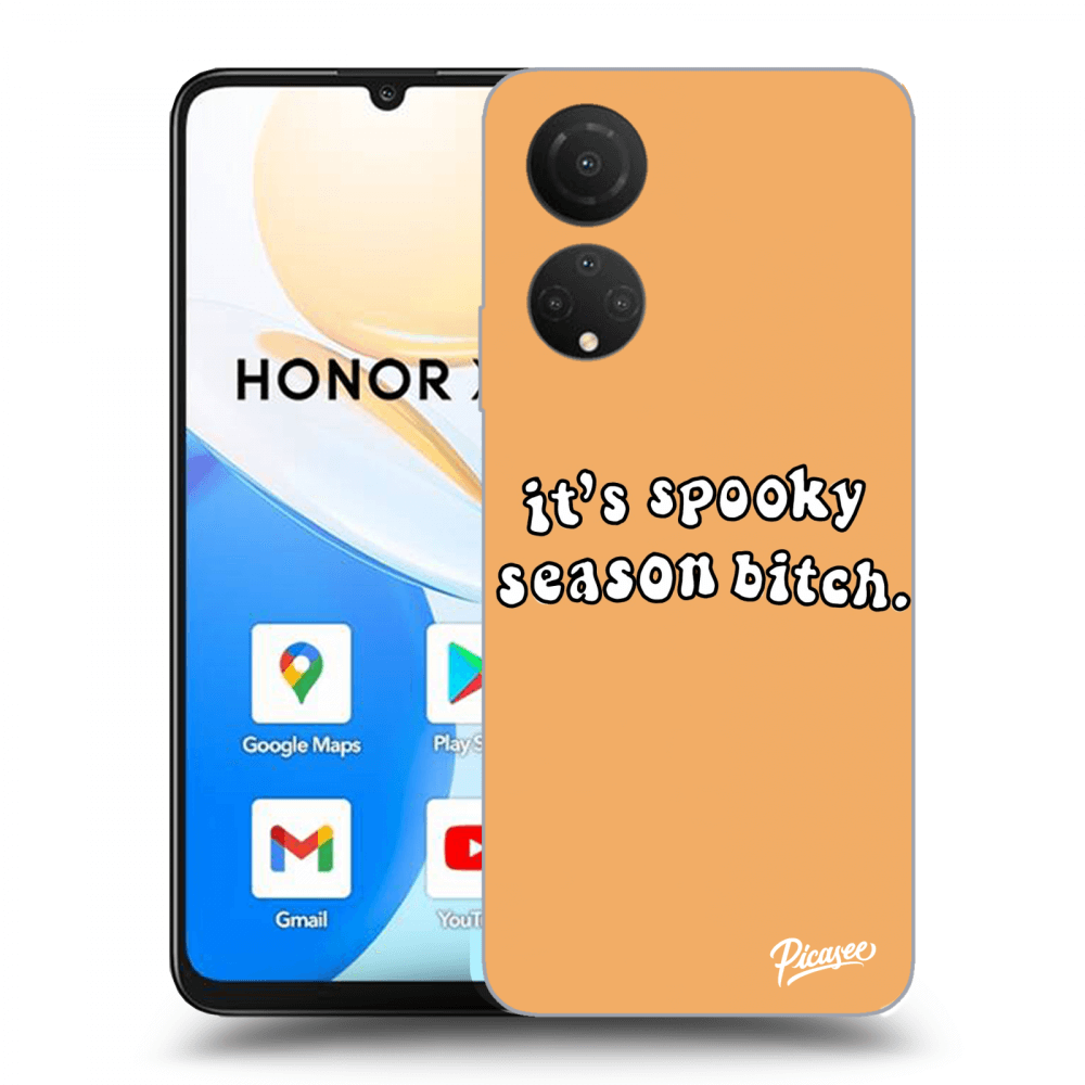 Picasee husă transparentă din silicon pentru Honor X7 - Spooky season
