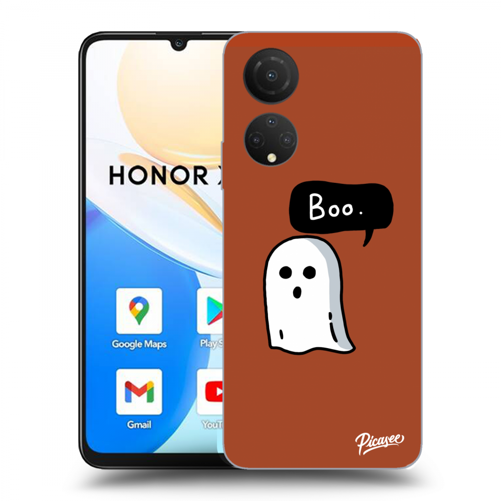 Picasee husă neagră din silicon pentru Honor X7 - Boo