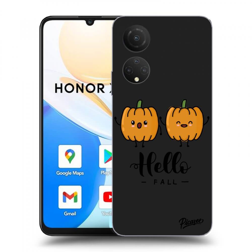 Picasee husă neagră din silicon pentru Honor X7 - Hallo Fall
